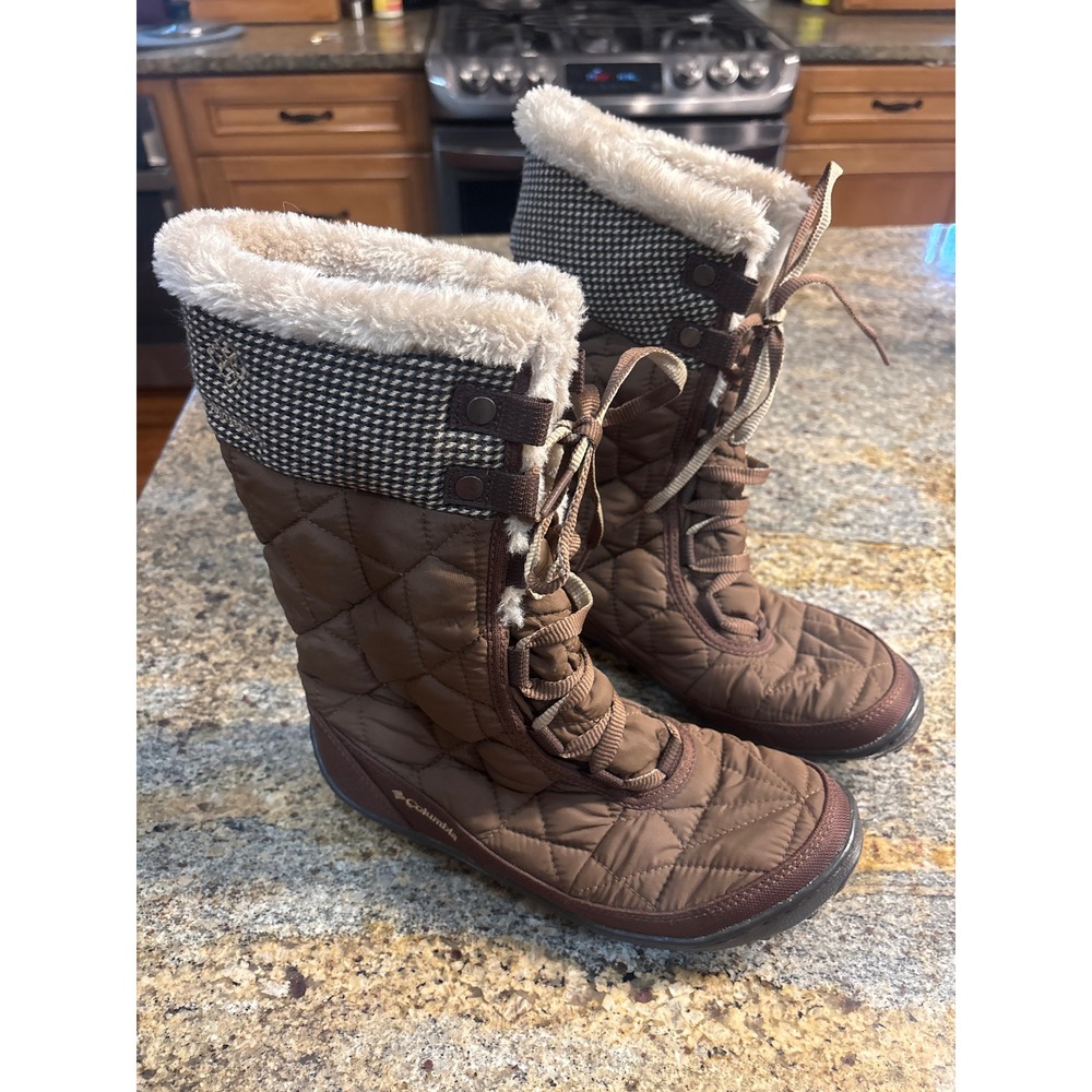 Columbia Minx Mid II Omni-Heat Waterproof Winter Boots Brown Womens‎ 7.5